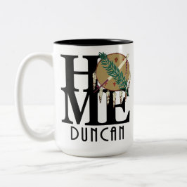 ZUHAUSE Duncan Oklahoma 15oz Zweifarbige Tasse