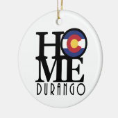 ZUHAUSE Durango Colorado Keramik Ornament (Links)