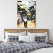 Zuhause durch das alte Jerusalem laufen Leinwanddruck (Insitu (Schlafzimmer))