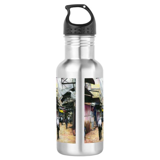 Zuhause durch die Antike, Jerusalem Edelstahlflasche (Rückseite)