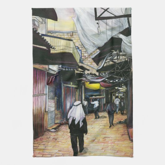 Zuhause durch die Antike, Jerusalem Geschirrtuch (Vertikal)