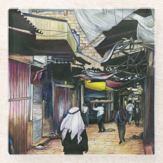 Zuhause durch die Antike, Jerusalem Glasuntersetzer (Vorderseite)