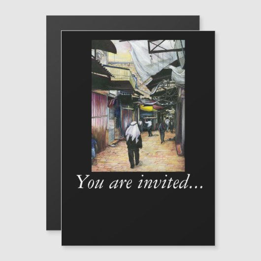 Zuhause durch die Antike, Jerusalem Magneteinladung (Vorne/Hinten)