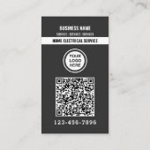 Zuhause-E-Service QR-Code Logo für benutzerdefinie Visitenkarte (Rückseite)