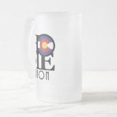 ZUHAUSE Eaton Colorado Mattglas Bierglas (Vorderseite Links)