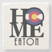 ZUHAUSE Eaton Colorado Steinuntersetzer (Vorderseite)