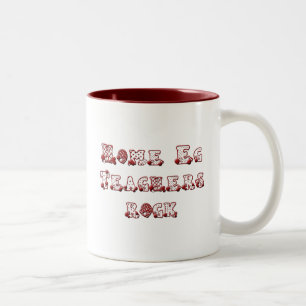 Zuhause-EC-Lehrer-Felsen Zweifarbige Tasse