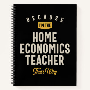 Zuhause Economics Teacher Job Title Profession Notizblock