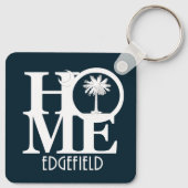 ZUHAUSE Edgefield, South Carolina Schlüsselanhänger (Rückseite)