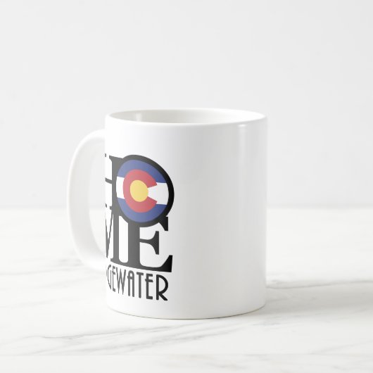 ZUHAUSE Edgewater Colorado 11oz Kaffeetasse (Vorderseite Links)