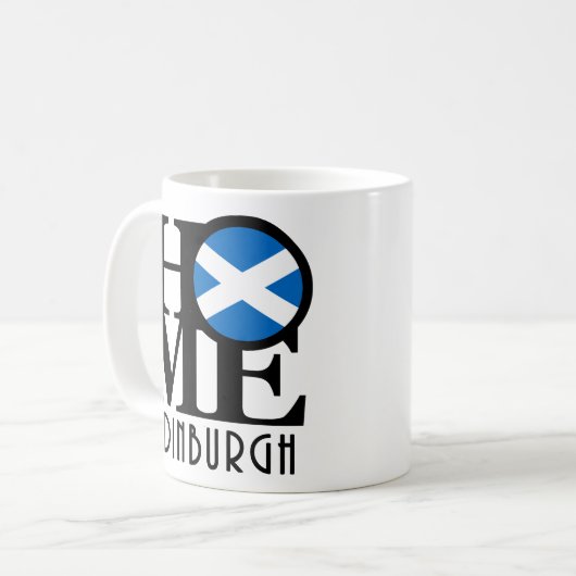 ZUHAUSE Edinburgh Scotland 11oz Kaffeetasse (Vorderseite Links)