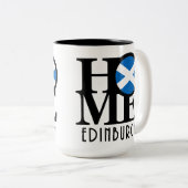 ZUHAUSE Edinburgh Scotland 15oz Zweifarbige Tasse (VorderseiteRechts)