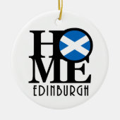 ZUHAUSE Edinburgh Scotland Keramik Ornament (Vorne)