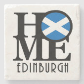 ZUHAUSE Edinburgh Scotland Steinuntersetzer (Vorderseite)