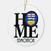 ZUHAUSE Edmonton Alberta Keramik Ornament (Links)