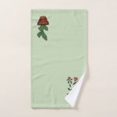 Zuhause-eingemachte Pflanzen-Gekritzel-Kunst Badhandtuch Set (Handtuch)