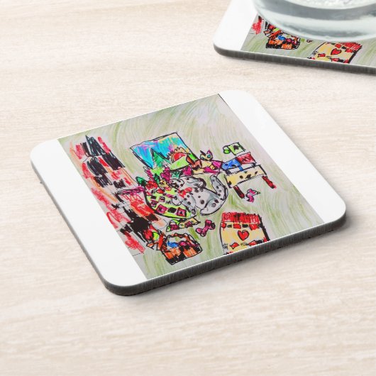 Zuhause einlegen getränkeuntersetzer (Linke Seite)