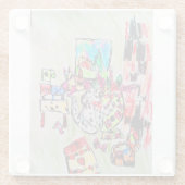 Zuhause einlegen glasuntersetzer (Rückseite)