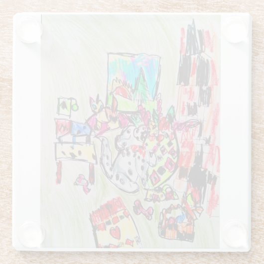 Zuhause einlegen glasuntersetzer (Rückseite)