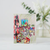 Zuhause einlegen postkarte (Stehend Vorderseite)