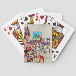 Zuhause einlegen spielkarten