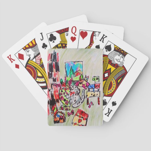 Zuhause einlegen spielkarten (Rückseite)