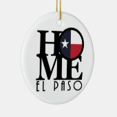 ZUHAUSE El Paso Texas Keramik Ornament (Rechts)