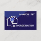 Zuhause Electric Circuit Wire Electrician Visitenkarte (Vorderseite)