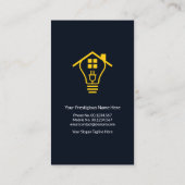 Zuhause Electrical Circuit Electrician Service Visitenkarte (Rückseite)