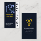 Zuhause Electrical Circuit Electrician Service Visitenkarte (Vorne/Hinten)