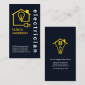 Zuhause Electrical Wire Circuit Electrician Visitenkarte (Vorne/Hinten)