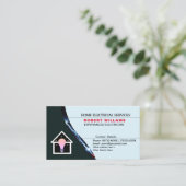 Zuhause Elektrischer Service Erlebter Elektriker Visitenkarte (Stehend Vorderseite)