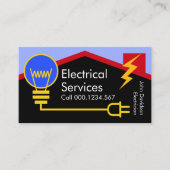 Zuhause Elektrisches Kabel-Gebäude Visitenkarte (Vorderseite)