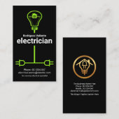 Zuhause-Elektroinstallationsservice Visitenkarte (Vorne/Hinten)