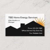 Zuhause Energy Solutions Business Cards Visitenkarte (Vorderseite)