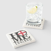 ZUHAUSE England Steinuntersetzer (Seitenansicht)