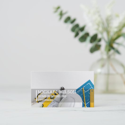 Zuhause-Entfernen Visitenkarte (Stehend Vorderseite)