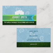 Zuhause-Erneuerungs-Slogan-Geschäfts-Karten Visitenkarte (Vorne/Hinten)