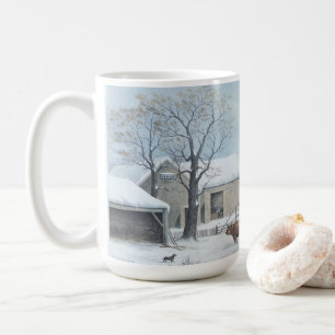 ZUHAUSE ERNTEDANK (1861) Vintag Art Christmas Tass Kaffeetasse
