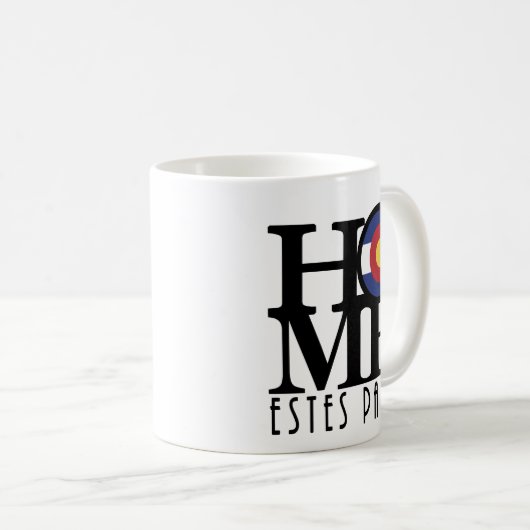 ZUHAUSE Estes Park 11oz Kaffeetasse (VorderseiteRechts)