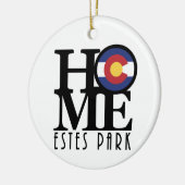 ZUHAUSE Estes Park Colorado Keramik Ornament (Links)