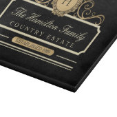 Zuhause-etabliertes Black Gold Schneidebrett (Ecke)