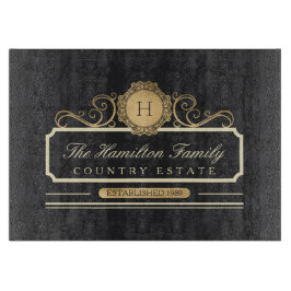 Zuhause-etabliertes Kohlegold Schneidebrett