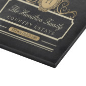 Zuhause-etabliertes Kohlegold Schneidebrett (Ecke)