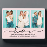 Zuhause Family Redewendungen Moderne Typografie Dr Fotoplatte<br><div class="desc">Dieses moderne Design enthält drei Ihrer Lieblingssendungen mit dem Text "Zuhause - die Geschichte dessen,  wer wir sind und eine Sammlung aller Dinge,  die wir Liebe sind" in der modernen Typografie #Foto #photogifts #gift #giftforher #girly #family #Zuhause #Geburtdaygifts #holidaygifts #personalized gifts</div>