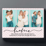 Zuhause Family Redewendungen Moderne Typografie Dr Fotoplatte<br><div class="desc">Dieses moderne Design enthält drei Ihrer Lieblingssendungen mit dem Text "Zuhause - die Geschichte dessen,  wer wir sind und eine Sammlung aller Dinge,  die wir Liebe" in der modernen Typografie #Foto #photogifts #gift #gift-tiftforher #girly #family #Zuhause #Geburtdaygifts #holidaygifts #christmasgeschenke #personalizedgifts</div>