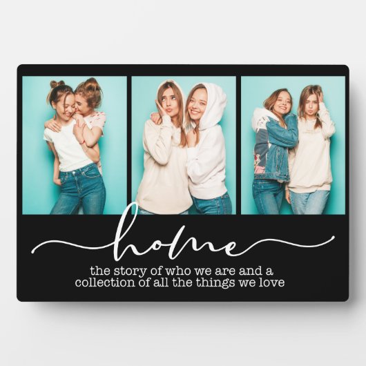 Zuhause Family Redewendungen Moderne Typografie Dr Fotoplatte (Vorderseite)