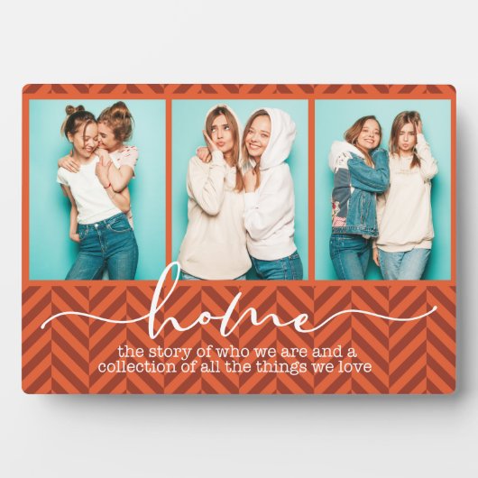 Zuhause Family Redewendungen Moderne Typografie Dr Fotoplatte (Vorderseite)