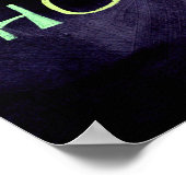 Zuhause farbig auf der Kopfhaube bleibe Poster (Ecke)