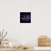 Zuhause farbig auf der Kopfhaube bleibe Poster (Küche)